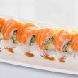 Hot zalm roll
